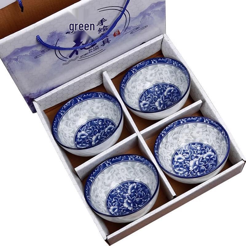 Blaues und Weißes Porzellan Geschirrset