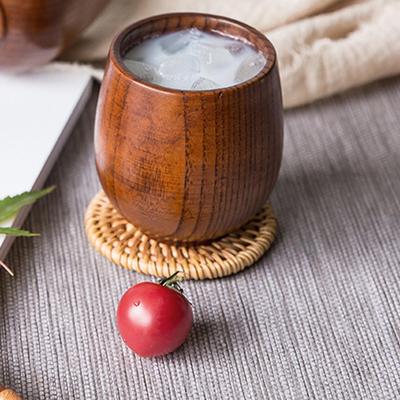 Taza de Madera Taza de Té Vajilla Portátil Regalo Japonés Tazas para Beber Té para Restaurante