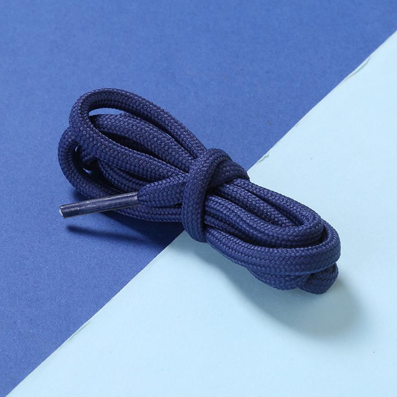 White Polyester Round Shoelaces for Hiking, Dad Sneakers, & Basketball Shoes