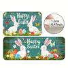 1Pcs Festive Easter Bunny Print Waterproof Non-Slip Thick Cushioned Kitchen Mat Heavy Duty Comfort Standing Mat for Kitchen Bathroom
