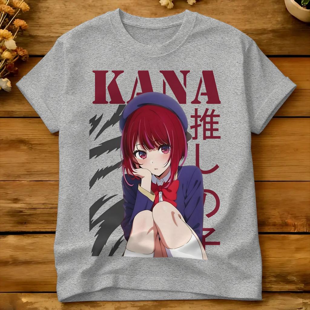 Kana Arima Cute Cotton TShirt For Unisex Summer OshiNoKos Classic TShirts Leisure Tees Plus Size Pattern Tops