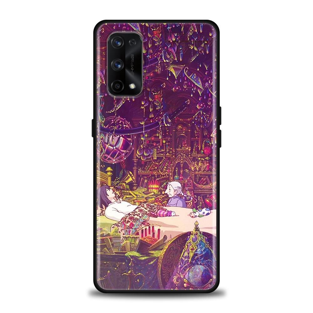 Miyazaki Hayao Anime Das Wandelnde Schloss Telefon Fall Für Oppo Realme 8i 8 9 7 6 5 Pro 9i 7i 5i 6i XT 5G Fällen Abdeckung Realme 8Pro