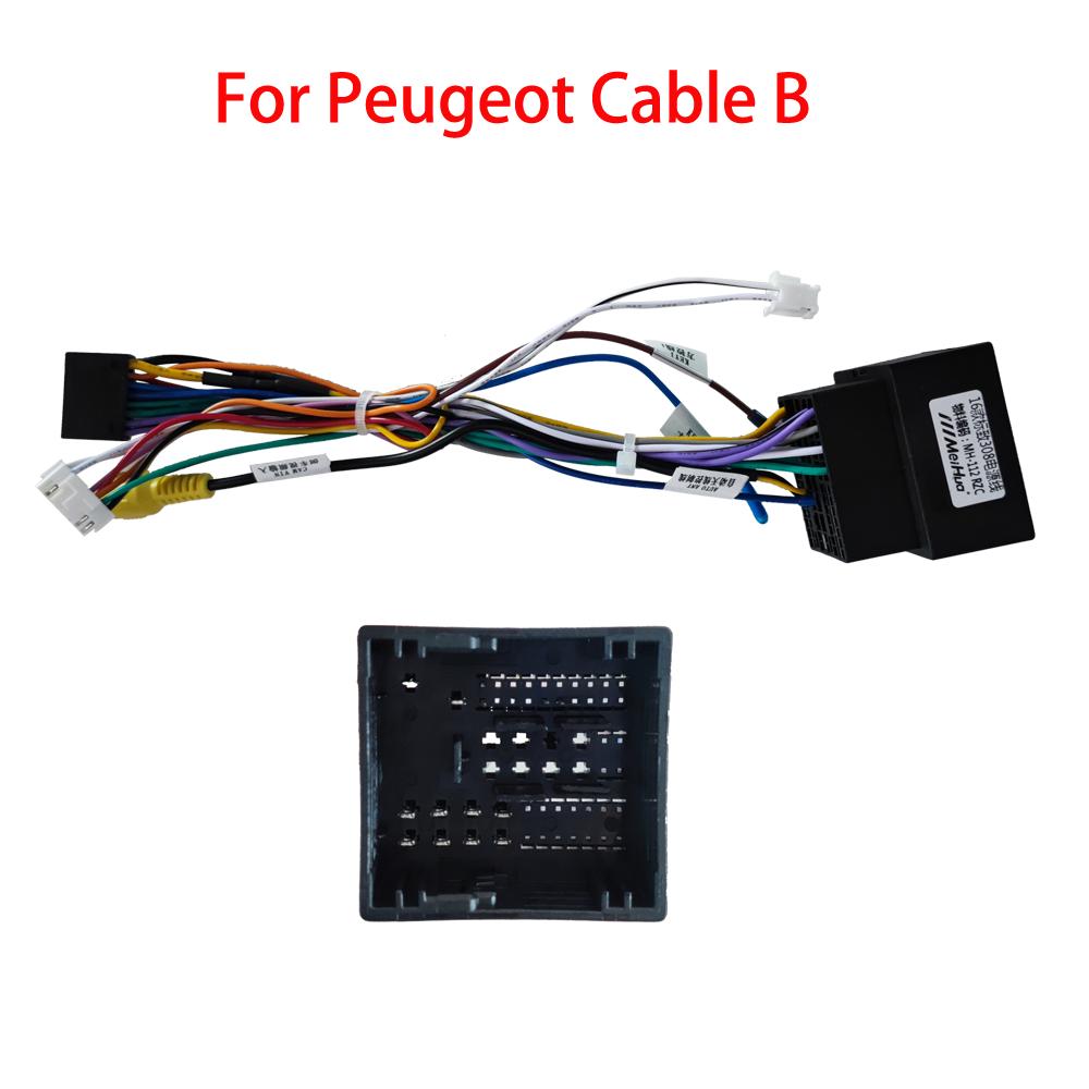 Universal Android Car Radio Wire Harness Power Cord for KIA Nissan Toyota SUZUKI Mitsubishi HONDA Ford Peugeot 2008