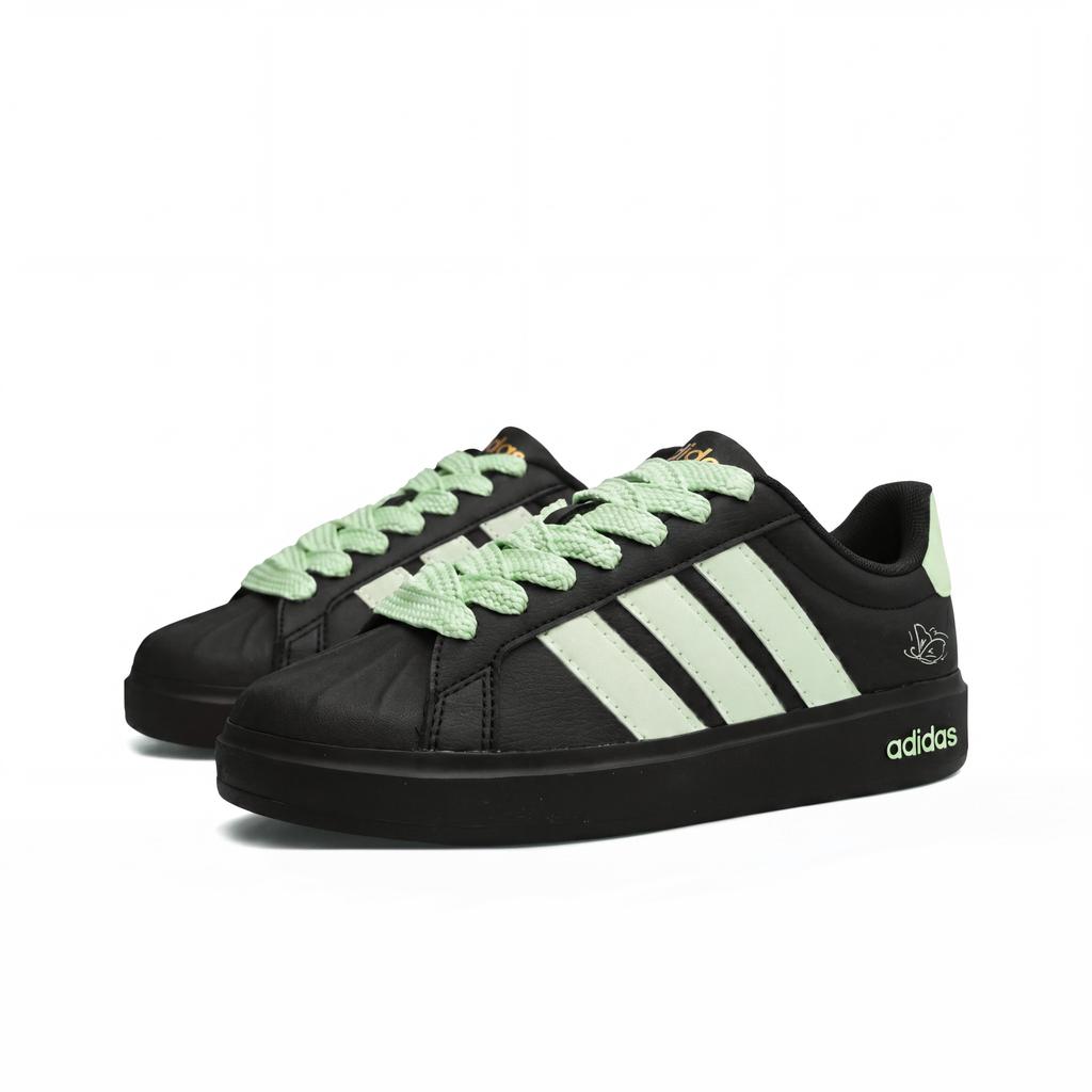 Adidas STREETTALK Dark Chocolate Mint Synthetic Leather Abrasion Resistant Breathable Low top Skateboard Shoes Unisex JP8276(Team2409-SBOX)
