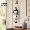 Seasonal Holiday Decoration Halloween Plush Pom Hanging Decoration, Pumpkin/Ghost/Black Cat/Witch Doll Witch Ornament for Tree, Porch, Window