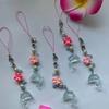 Whimsical Dolphin Egg Flower Key Ring Handcrafted Beaded Resin Charm Pendant For Backpack Zippers Decoration
