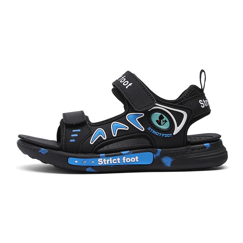 

Удобная мягкая подошва детская мода нескользящие сандалии модные дышащие спортивные сандалии летние сандалии для мальчиков повседневная пляжная обувь 28