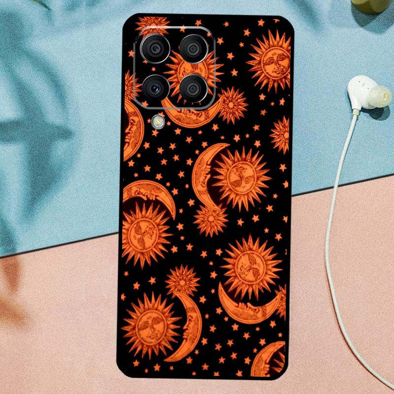 Vintage Moon and Sun Stars For Samsung Galaxy M14 M34 M54 M20 M06 M16 M12 M13 M15 M35 M55 M33 M53 M21 M31 M32 M52 Case