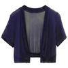 Women's Sheer Chiffon Bolero Jacket Short Sleeve Open Front Lightweight Shrug Cover Up for Casual and Formal Wear