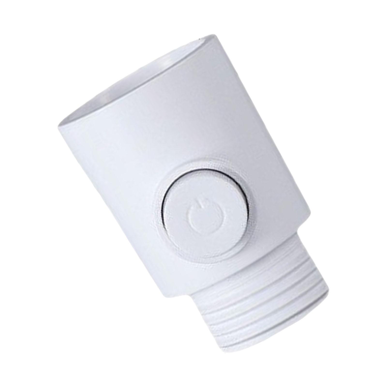 

Shower Head Shut Valves Button Styles 1/2Inch Water Flows Control Accessory for Shower Arm Hose or Bidet Sprayer белый