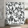 Classic Floral Shower Curtain Fabric Home Decor Waterproof Bath Accessories 180x240cm Grey White Black Pattern