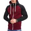 Europäisches Herren Color Block Sport-Sweatshirt - Lässiger Raglanärmel-Cardigan