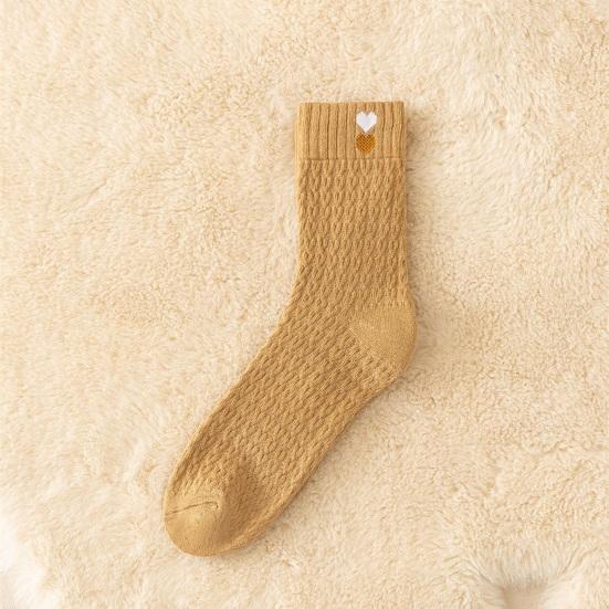 Fleece-Lined Winter Socks Women Warm Thickened Boot Socks Ribbed Casual Thermal Crew Socks for Daily Wear Christmas Gifts