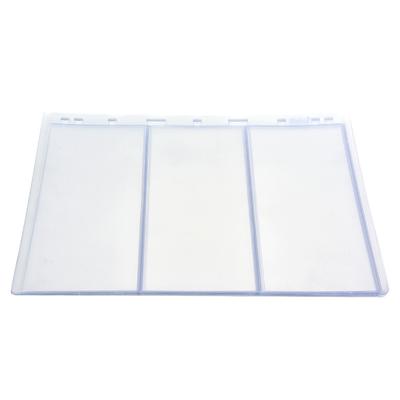 10 Feuilles de Page d'Album de Timbres Universelles 9 Trous pour Livre Standard de Collection de Timbres Transparentes 3 Lignes