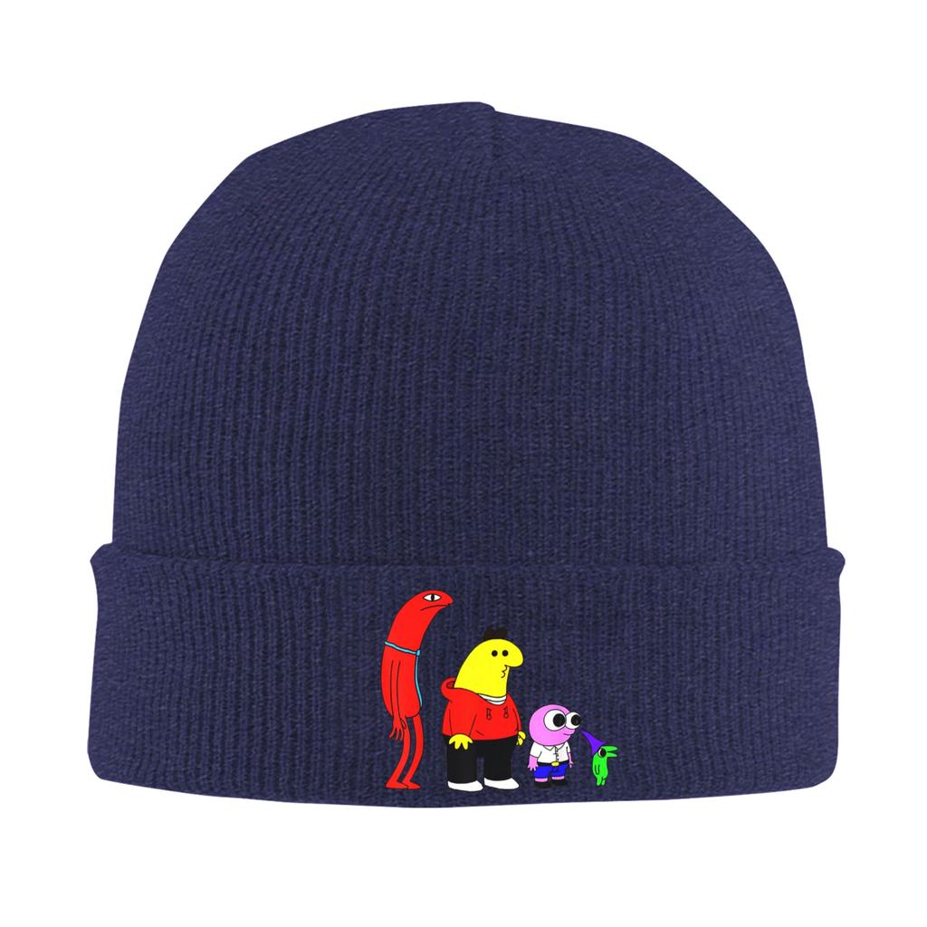 Smiling Friends Beanie Hats  Bonnet Hats Men Women Vintage Outdoor Knit Hat Spring Printed Elastic Caps