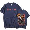Anime BLEACH Kurosaki Ichigo Manga Graphic Cartoon Printed T Shirt Men Women Cotton T-shirt Short Sleeves Oversized T Shirts Streetwear Tops