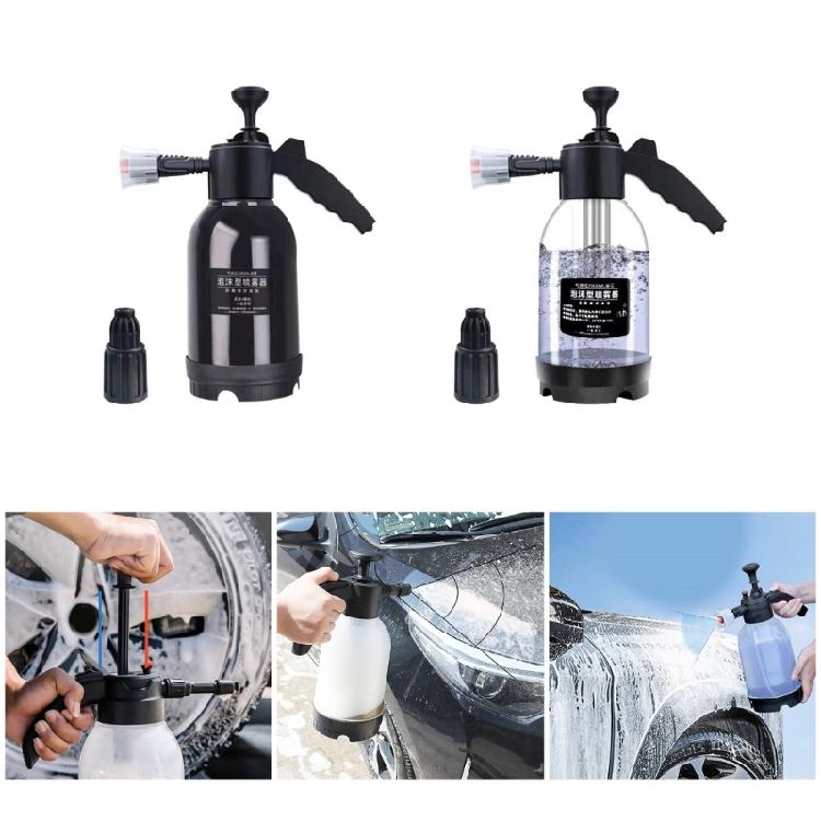 מרסס קצף לשטיפת רכב 2 ליטר משאבה ידנית פנאומטי קצף תותח בקבוק ריסוס קצף שלג