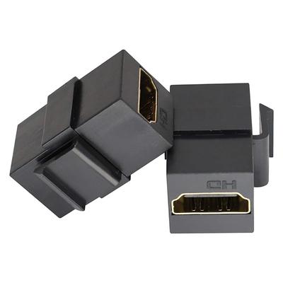 Keystone Plate Adapter HDMI-Compatible Female To Female Keystone Support 4k Easy To Use for Wall Plate Outlet Panel