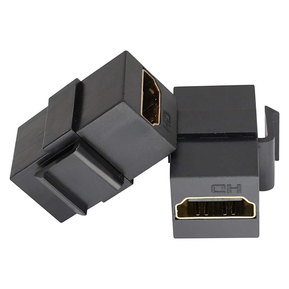 Keystone Jack HDMI-Compatible Female To Female Coupler Adapter Support 4k Easy To Use for Wall Plate Outlet Panel