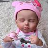 19 Zoll Bebe Reborn Puppen Silikon Vollkörper Realistische Schlafende Puppe Babyspielzeug für Mädchen Kindertag Geburtstagsgeschenke