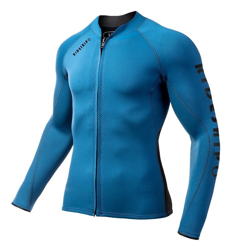 2mm Neopren Neoprenanzug Oberteil Freitauchen Schnorcheln Surfen Herren Damen Thermischer Rash Guard Langarm Tauchjacke 4XL