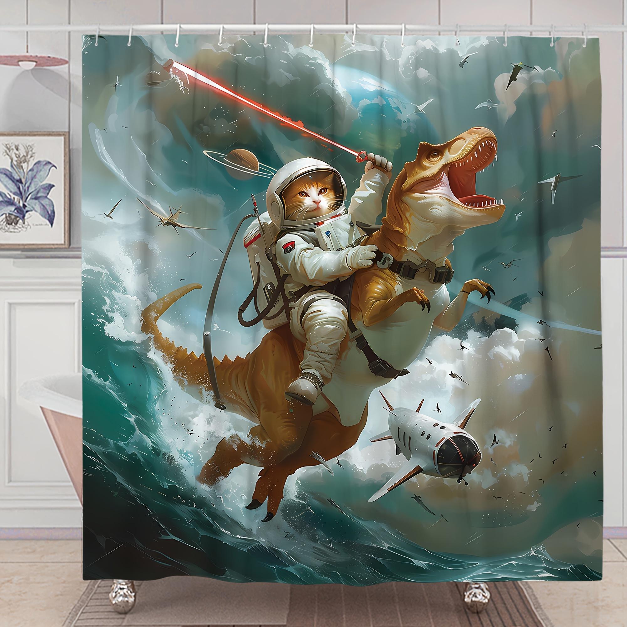 

Adorable Squirrel Duo Shower Curtain - Water-Resistant Fabric for Bathroom - Ideal for Nature and Animal Lovers W90XH180cm