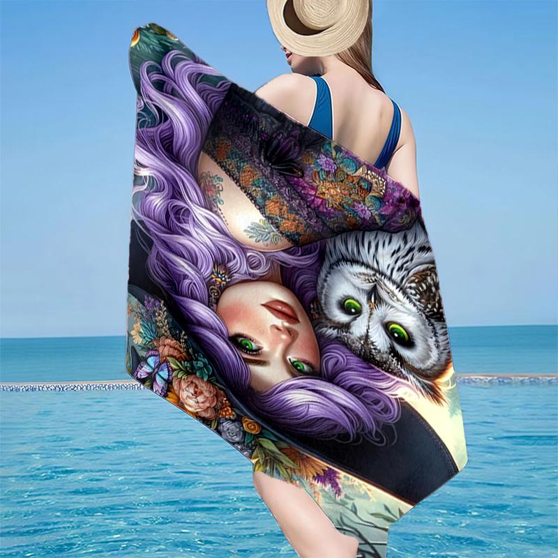 Witchcraft In The Moonlight Beach Towel, Super Soft Microfiber, Gift for Her/Him, Birthday, for Pool, Beach, Travel, Home Decor Fan Gifts