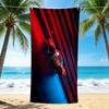 1Pc Through Neon Lights Beach Towel Quick Dry Multiuse For Beach Pool Gym Yoga Home Travel Christmas Halloween Xmas Gift S1356