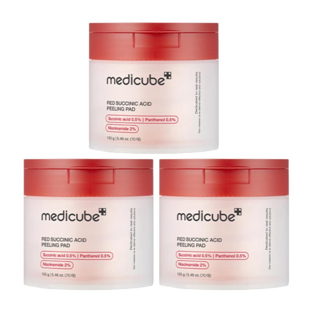 Medicube Red Succinic Acid Pads 70 sheets (155 g) (3 Options)
