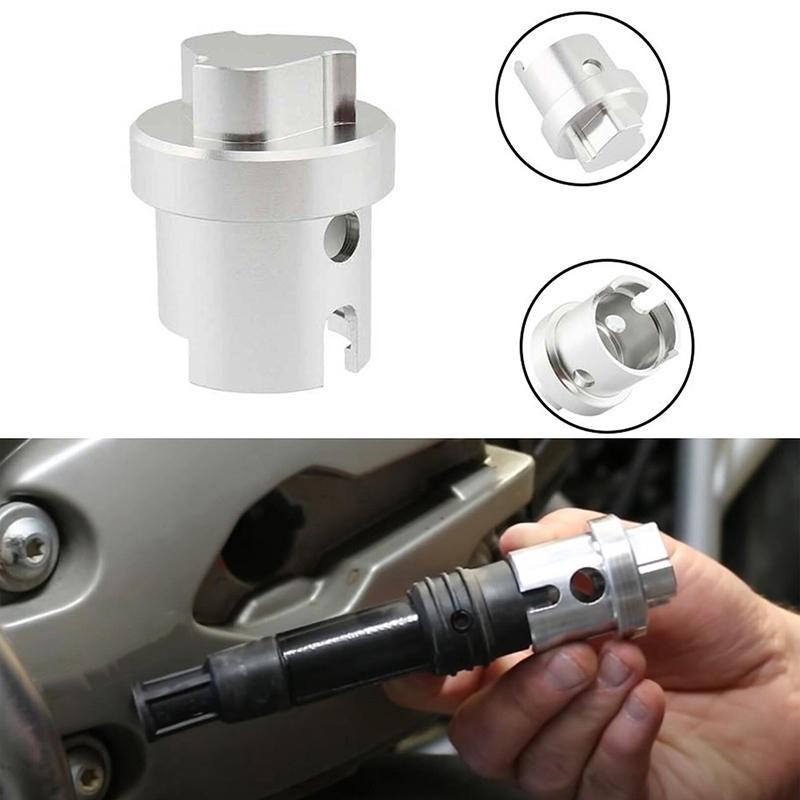 Aluminium Motorrad Öl Einfüllschraube Kappe Schraubenschlüssel und Zündkerzenstecker Abzieher Werkzeug Kompatibel mit BMW R1200GS R1250GS ADV RT R
