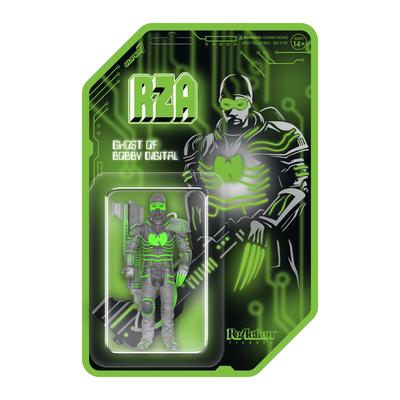 Super7 RZA Bobby Digital ReAction Figure RZA Action Figure with Accessories Classic Hip Hop Collectible Retro Toy (Clear) - 3.75"