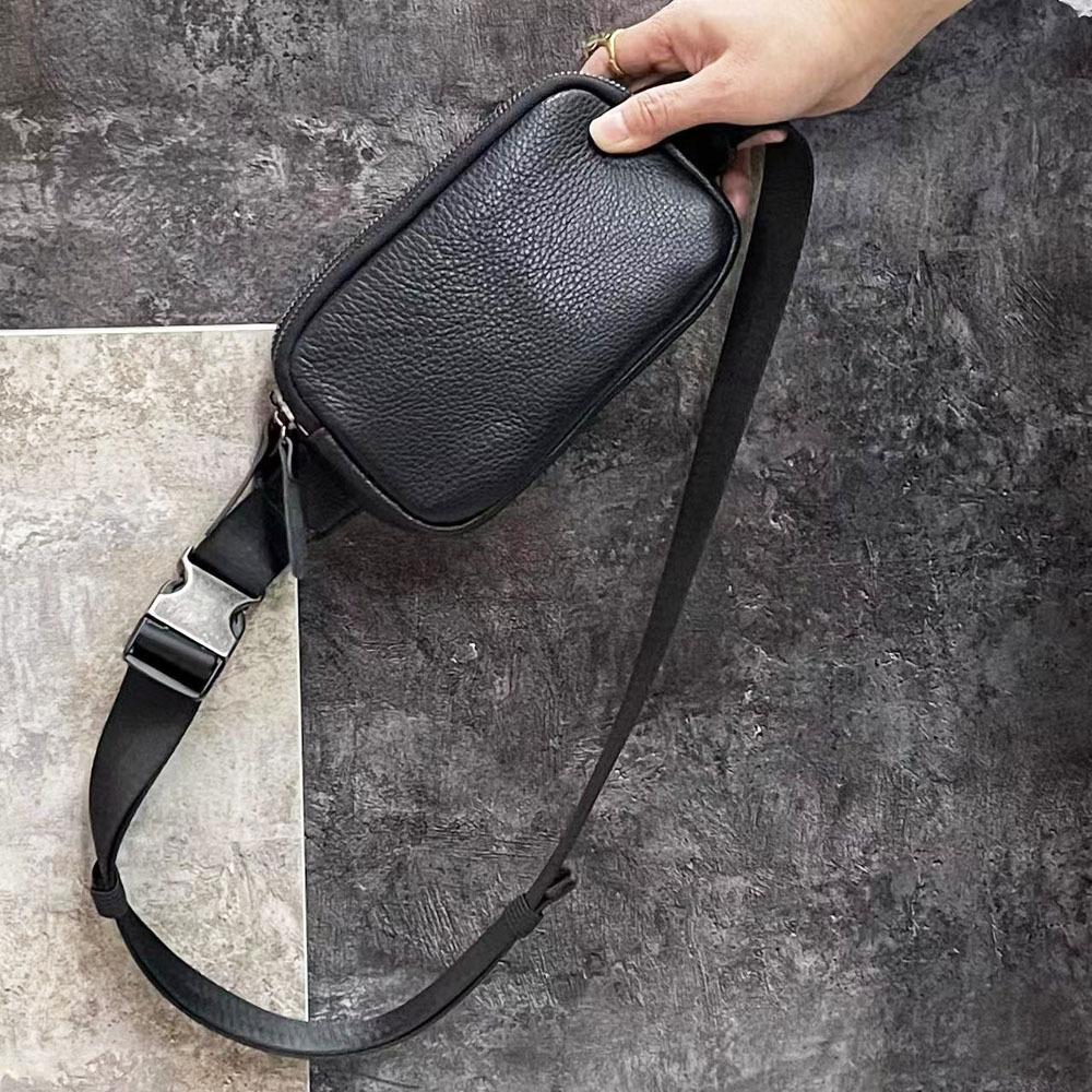 

Модная интернет-сумка-пояс знаменитости, высококачественная сумка-пояс из натуральной кожи первого слоя из коровьей кожи черного цвета чёрный