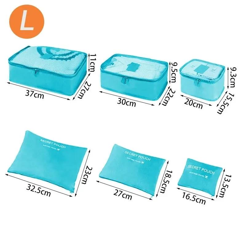 Home Travel 6-piece Clothing Storage and Organizing Bag Thickened Cosmetics Storage Bag Foldable Business Travel Storage Bag