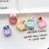 Sweet Fruit Cream Roll Cake Resin Dessert Hairpin Simulation DIY Accessory