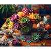 5d DIY Diamond Painting Full Square Succulent Plants Diamond Embroidery Beads Sets Mosaic Flower Rhinestone Picture