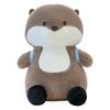 New Small Fish Backpack Otter Plush Toy Cute Doll Cute Doll for Girls Birthday Gift