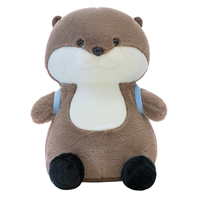 New Small Fish Backpack Otter Plush Toy Cute Doll Cute Doll for Girls Birthday Gift