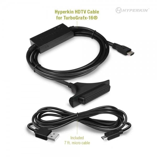 Hyperkin HDTV Cable for TurboGrafx-16® (approx. 2.1m) / 720p High Definition & Stereo Audio Support, 16:9/4:3 Switchable HDMI Cable