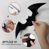 PVC Black 3D Horror Bat stickers for home decor DIY wall stickers bathroom indoor Halloween party supplies