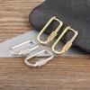 Nidin Trendy Minimalist U Shaped Geometric Ear Hoop Piercing Earrings for Women Gold Silver Color Zircon Wedding Jewelry Gift