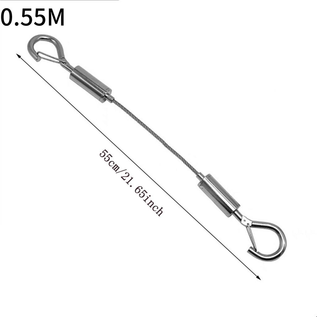 Adjustable Automatic Wire Rope Spring Hook Clothesline Picture Hanging Solution System Suspension Code Stainless Steel Cable