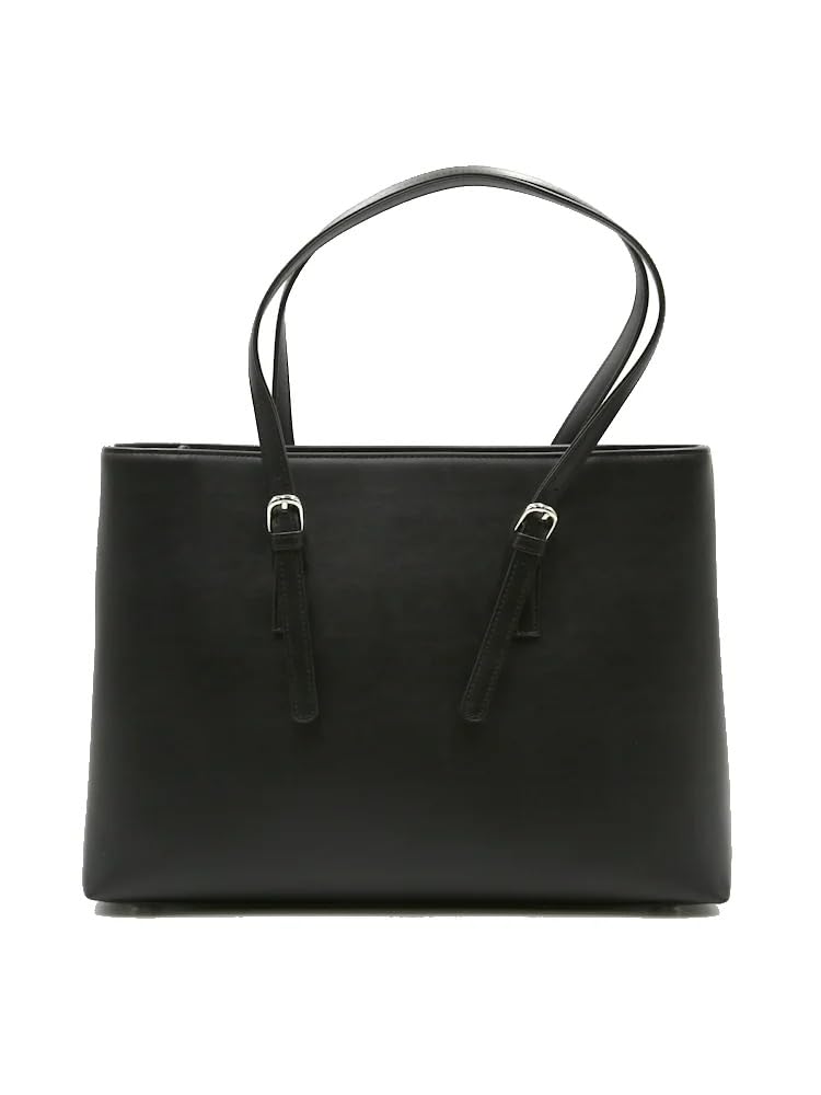 Официальная женская сумка Haruyama для работы, деловая, многослойная, с дополнительной сумкой и карманом для ноутбука, искусственная кожа, черная