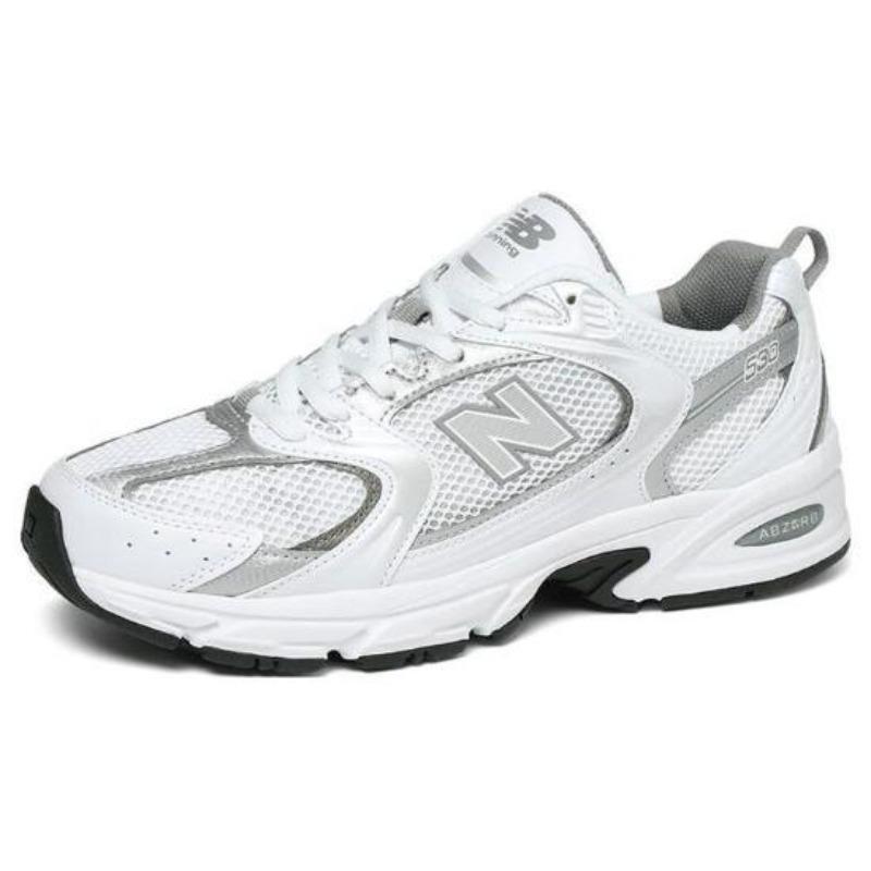 New Balance 530 თეთრი მეტალის ვერცხლისფერი Unisex Sneakers MR530AD