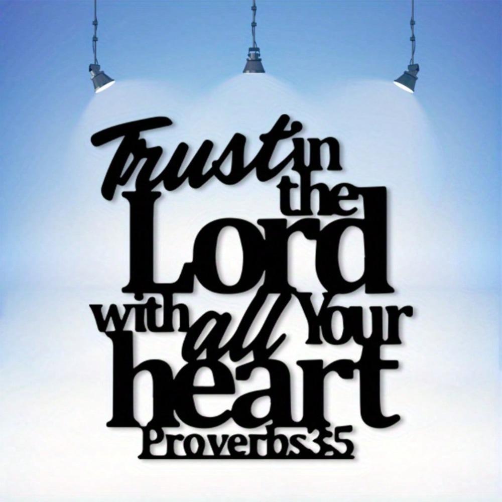 Powder Coated Metal Christian Wall Art Faith Sculpture for Prayer Room Decor Festive Gift