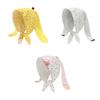 Sweet Floral Hair Scarf Y2K Pullover Cap Korean Lop Ear Rabbit Hat  Clothing Accessories