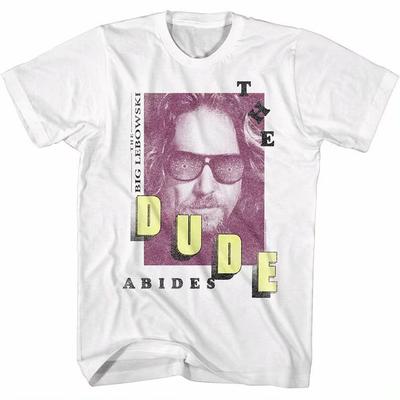Big Lebowski T-skjorte The Dude Abides Jeff Bridges Herre Grafisk T-skjorte 90-tallet