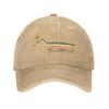 Ayellowstone National Park I Love Hiking Wanderlust Baseball Cap Distressed Washed Sun Cap Outdoor Unstructured Soft Caps Hat