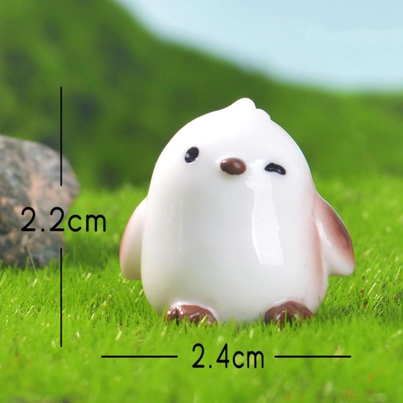 6Pcs Cute Handcrafted Tit Bird Figurine Resin Miniature Animal Ornaments For Desktop Shelf Decoration In Homes Or Office