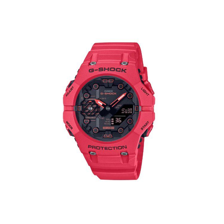 

Casio GA-B001 Dual Display Series 200M Water Resistant Quartz Watch Resin Strap Unisex watches Black GA-B001-4AJF Black Dial