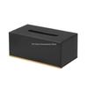Stijlvolle Plastic Tissuebox met Bamboe Basis Bureau-organizer voor Woonkamer Huis Kantoor Salontafel Badkamer Gebruik